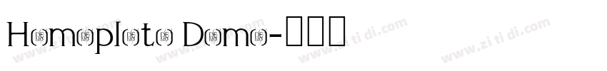 Homeplate Demo字体转换